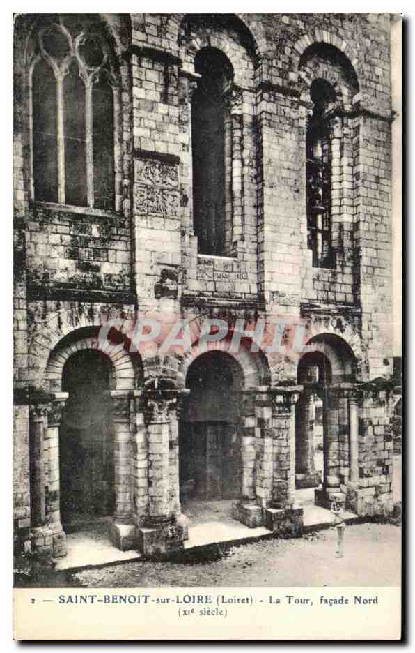 CPA Saint Benoit sur Loire la Tour facade Nord 
