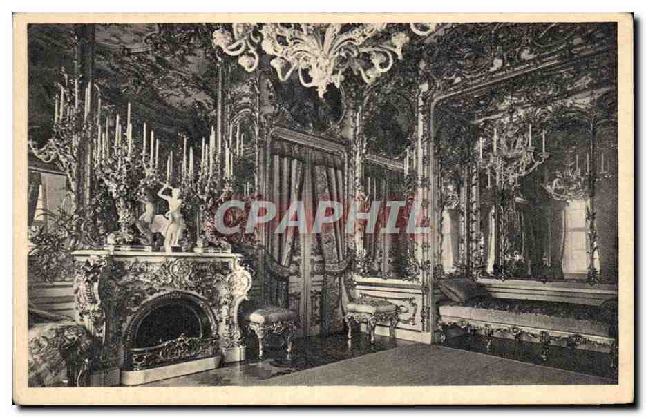 CPA Schloss Herrenchiemsee Hellblauer Salon Light blue Saloon