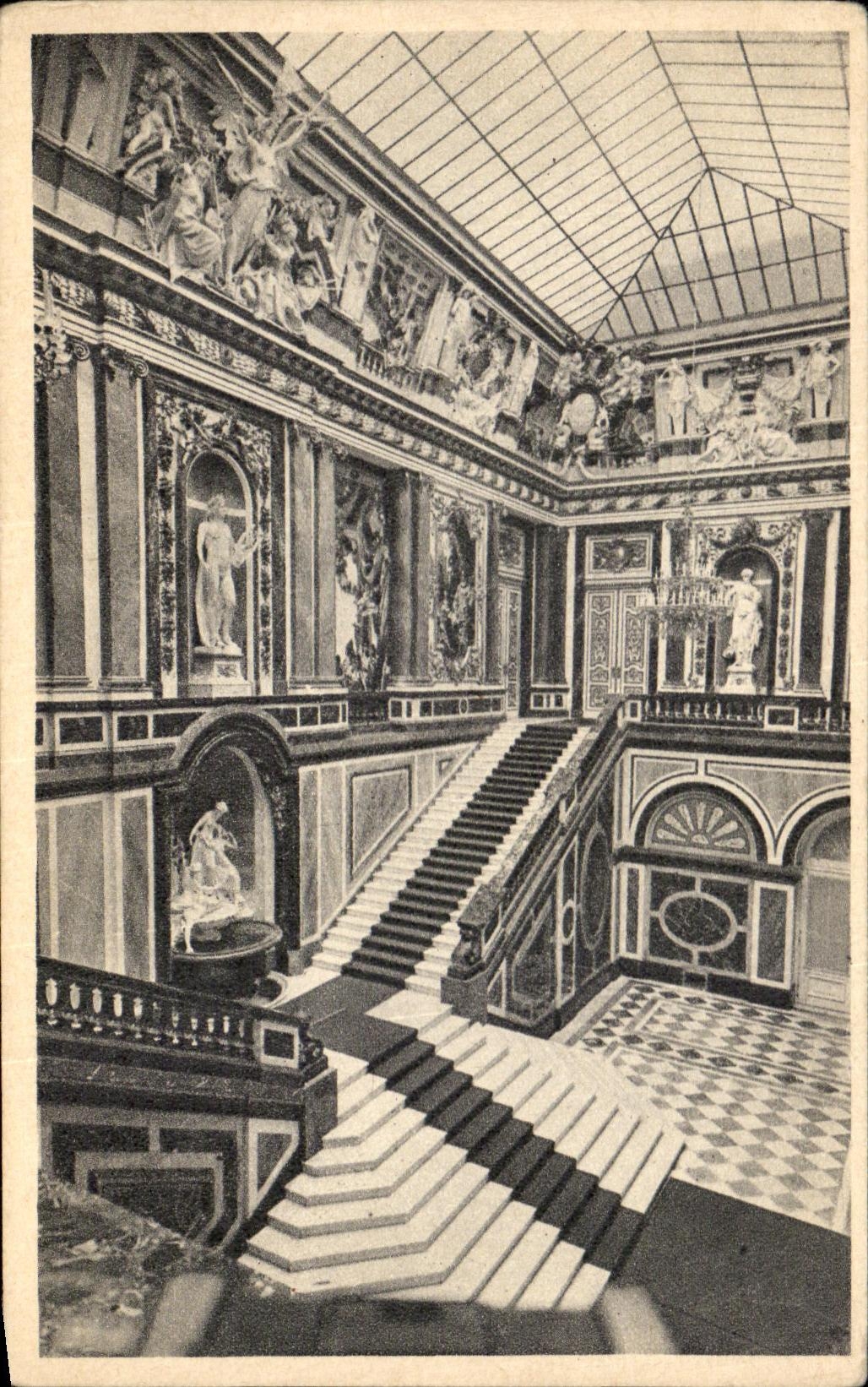 CPA Schloss Herrenchiemsee Treppenhaus Stairway