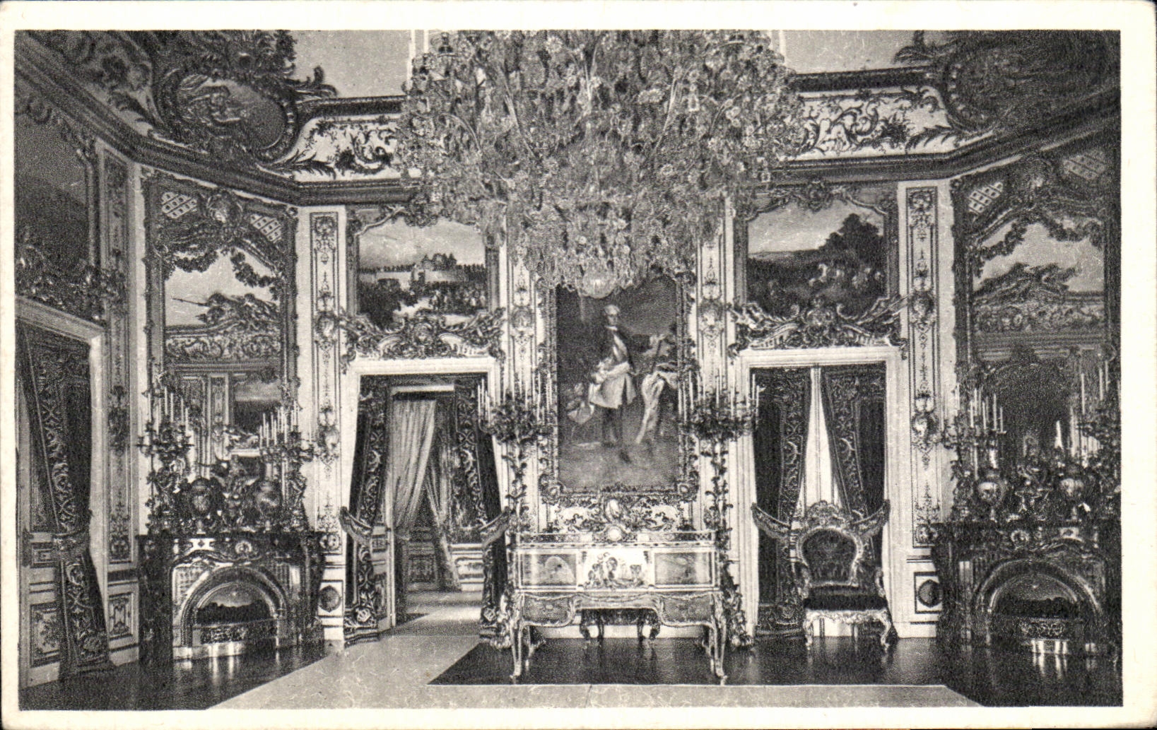 Schloss Herrenchiemsee — Arbeitszimmer des Königs — Photo-Verlag Keerman & Stampf (Obervieyern)