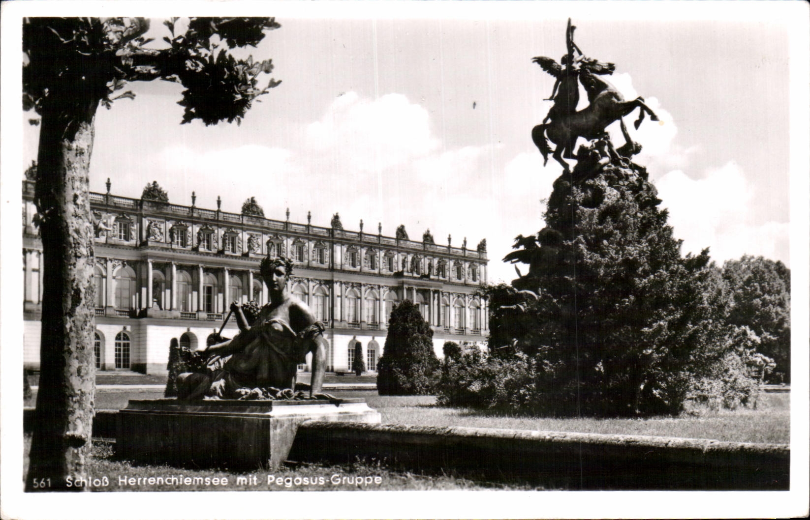 CPA Schoss Herrenchiemsee mit Pegosus Gruppe