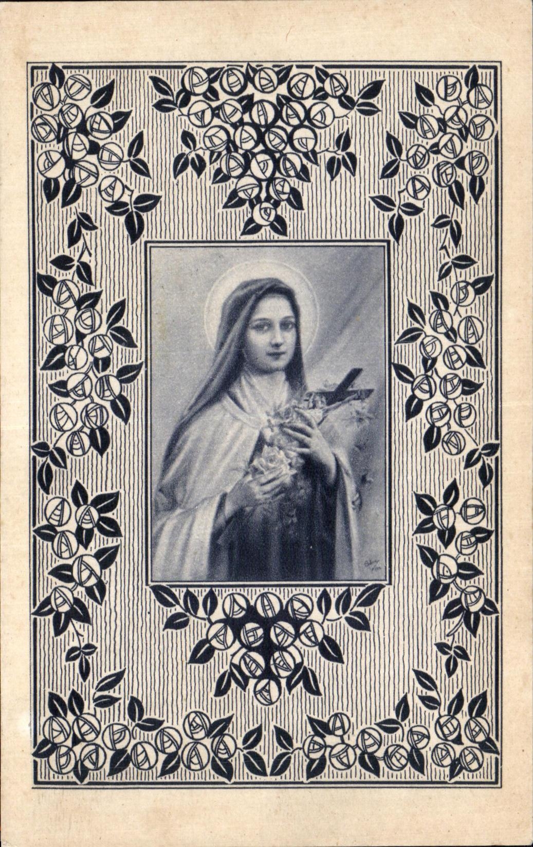 CPA Carte De Souscription pour la Basilique de Ste Therese de l Enfant Jesus erigee a Lisieux