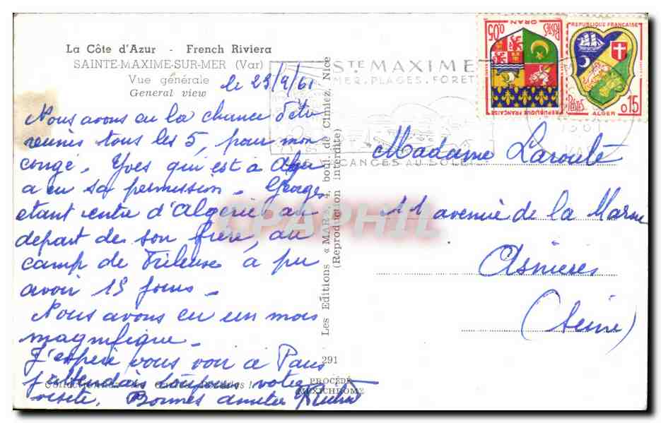 Sainte-Maxime — Vue générale — Éditions IRIS n°291 — Reverso