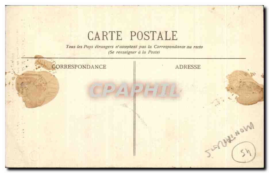 Buste de M. André Cochéry — Monument inauguré en juin 1905 — G.F.M. — Verso