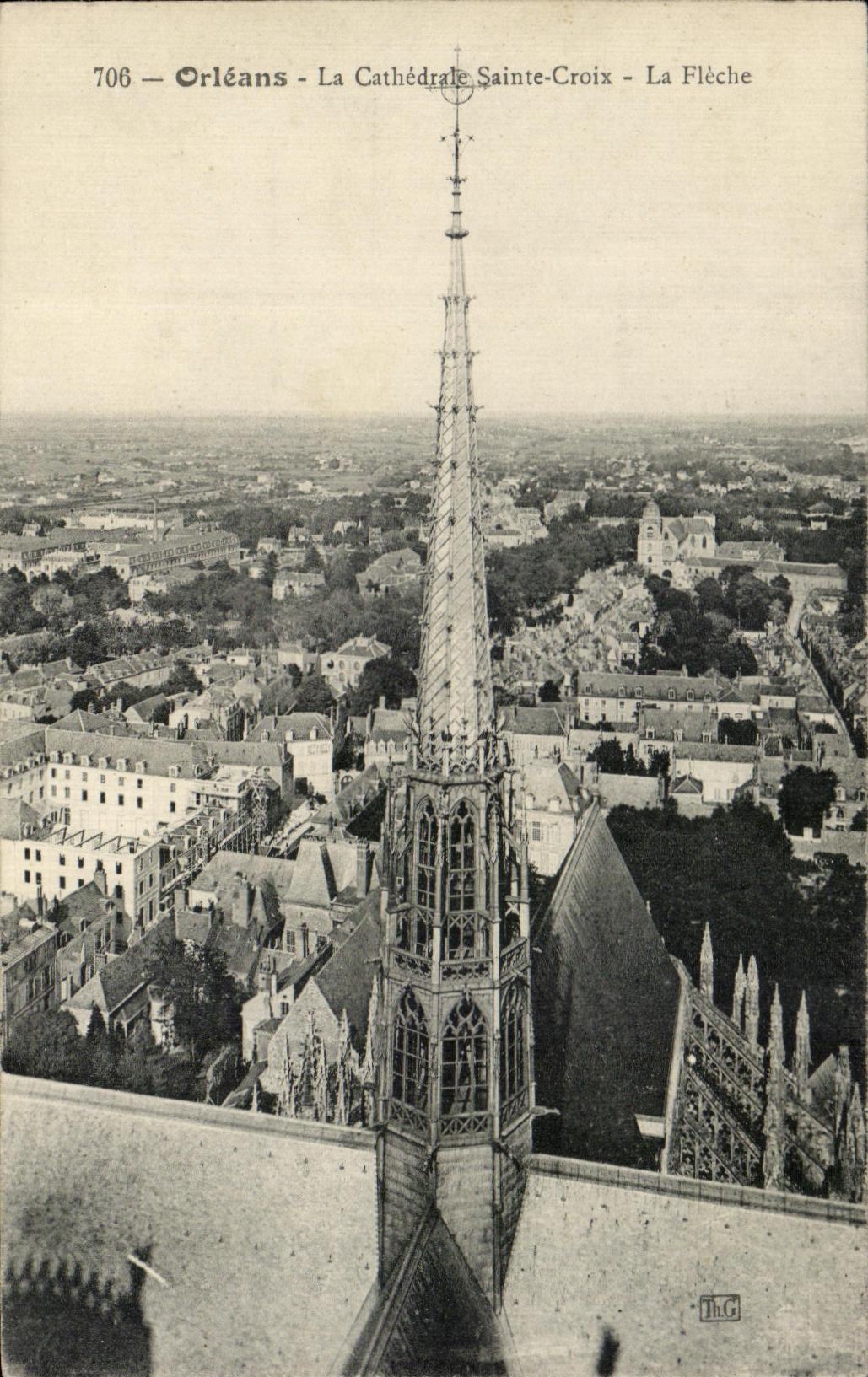 CPA Orleans La Cathedrale Sainte Croix La Fleche