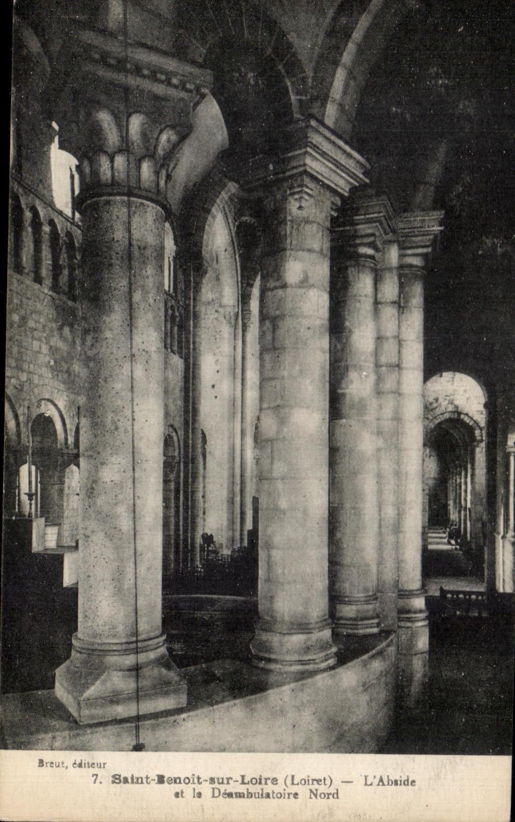 Saint-Benoît-sur-Loire (Loiret) — L'Abside et le Déambulatoire Nord — Breut, éditeur, n°7