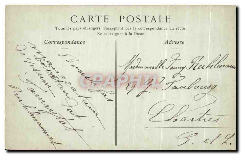 Nogent-le-Rotrou — Schloss Saint-Jean, der Eingang — Collections ND. Phot. — Rückseite