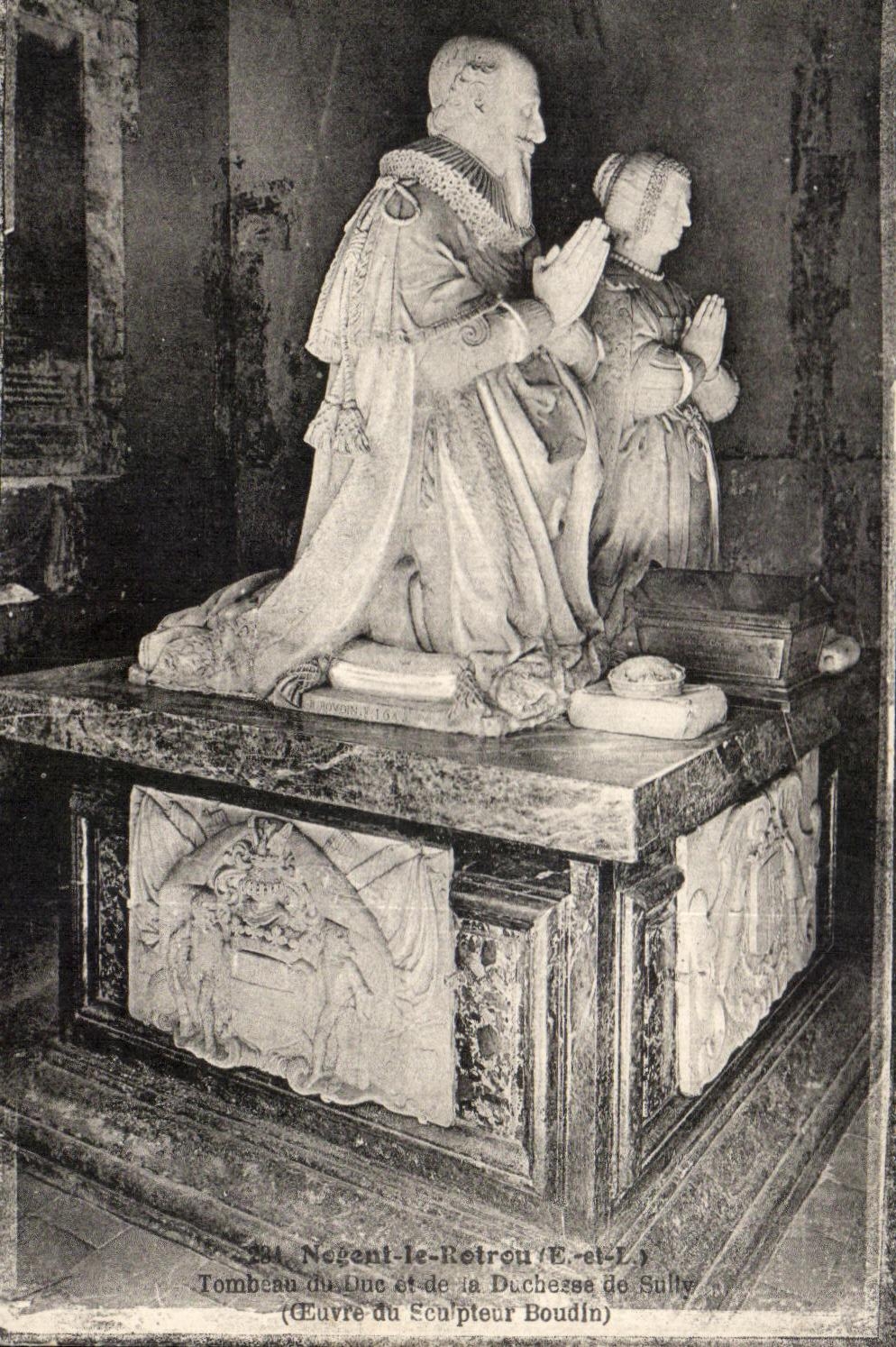 Tumba del Duque y de la Duquesa de Sully — obra del escultor Boudin — Nogent-le-Rotrou (E.-et-L.)