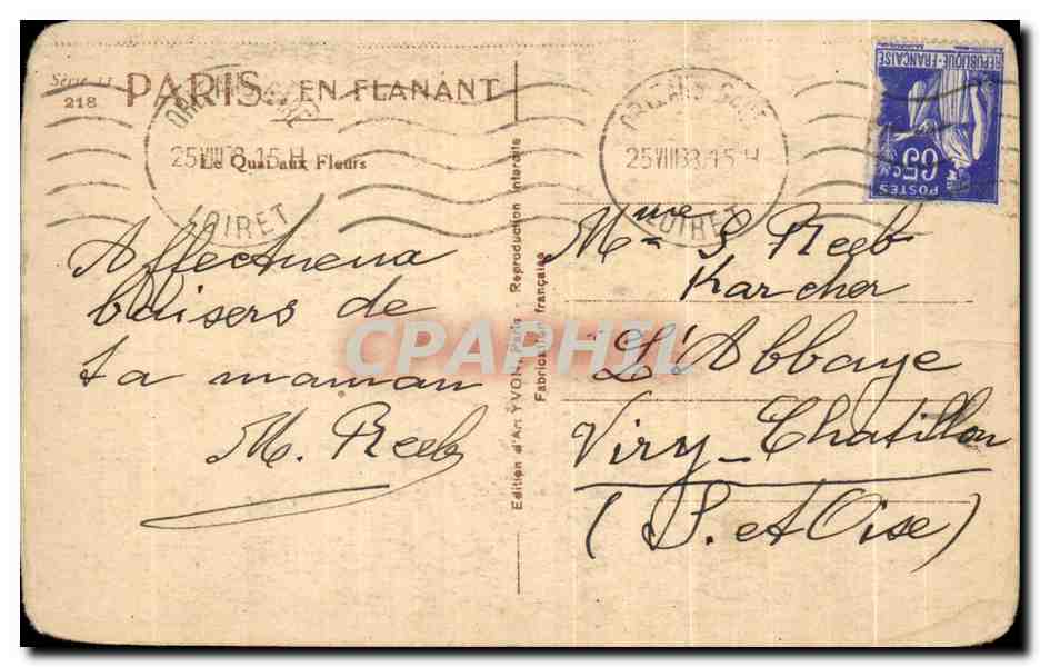 CPA Paris En Flanant Le quai aux fleurs — Reverso