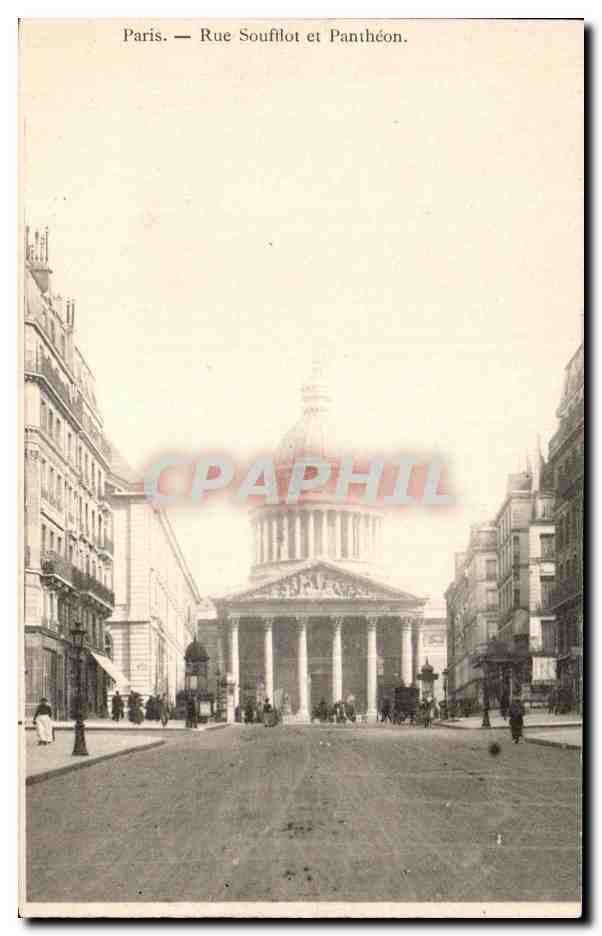 CPA Paris Rue Soufflot et Pantheon