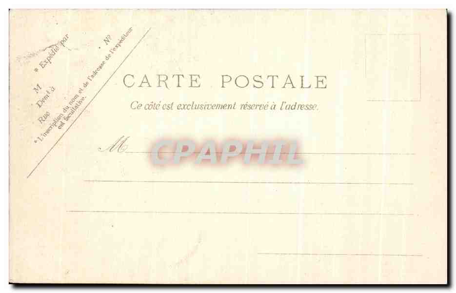 CPA Paris Rue Soufflot et Pantheon — Rückseite