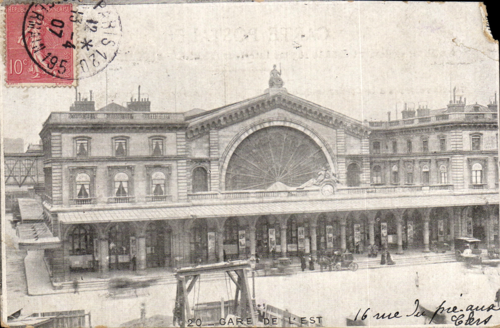 CPA Gare De L Est Paris