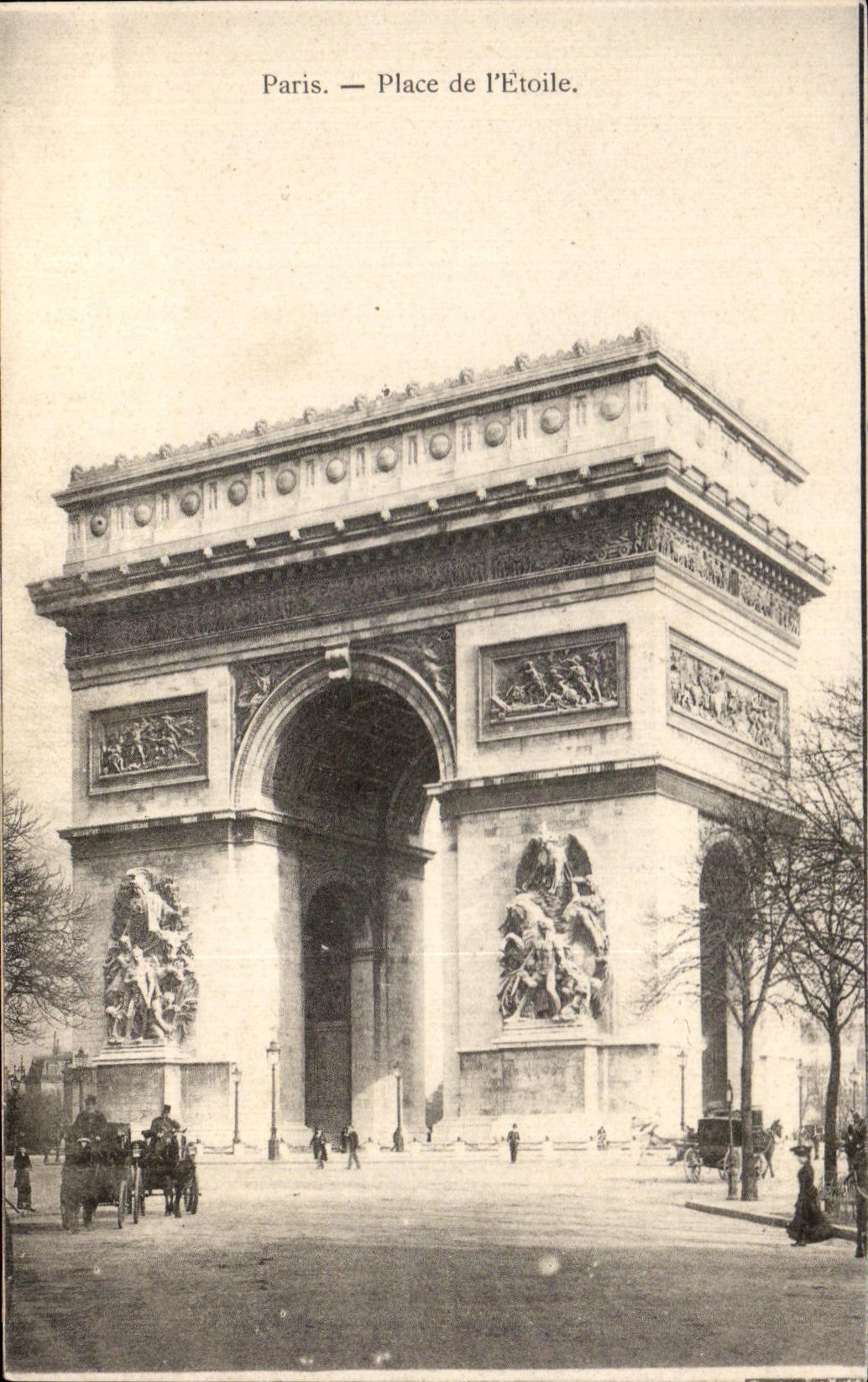 CPA Paris Place de I Etoile Arc de Triomphe