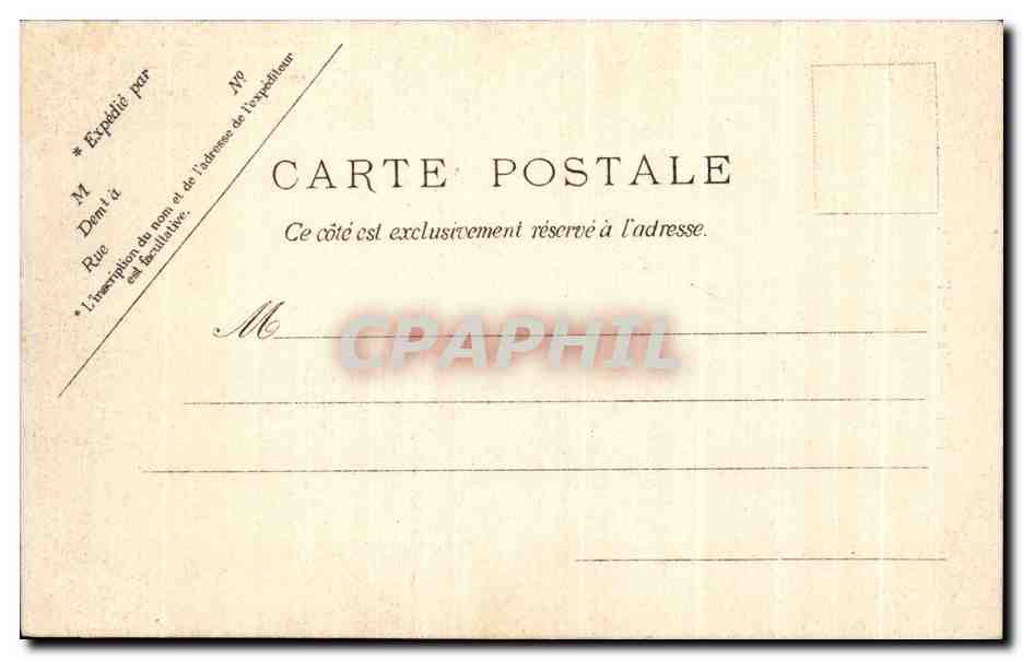 CPA Paris Place de I Etoile Arc de Triomphe — Rückseite
