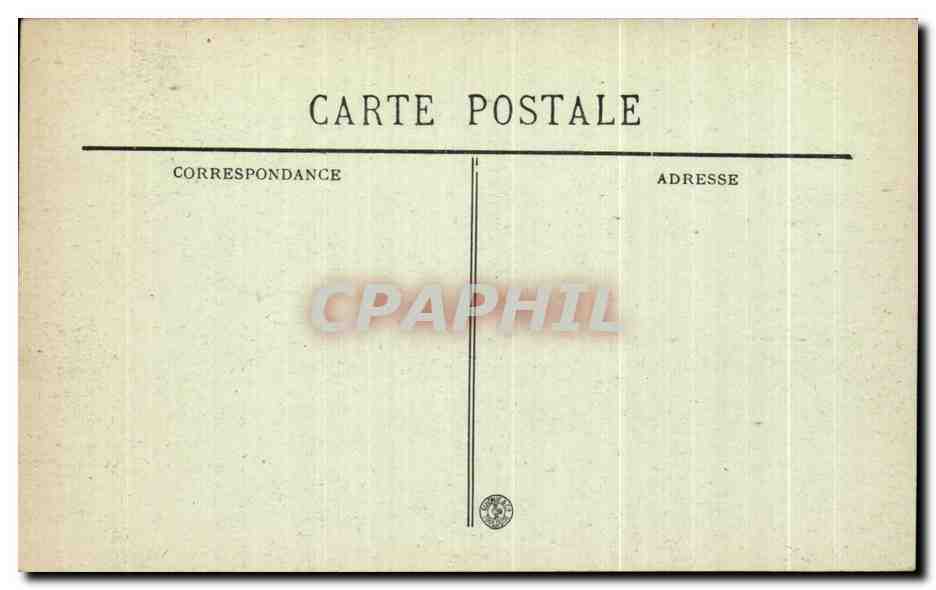 CPA Marseille Le chateau Barely — Rückseite