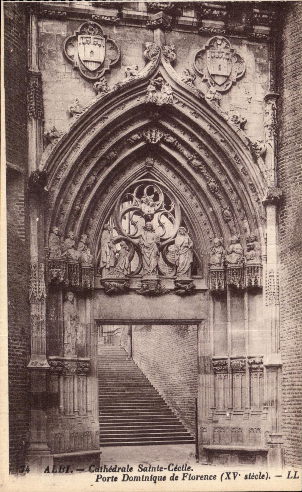 Albi — Kathedrale Sainte-Cécile. Türe Dominique von Florenz (15. Jahrhundert). — LL