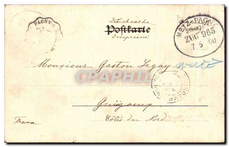 Antieke ansichtkaart Slag bij St Privat 18 augustus 1870 Militaria — Achterkant