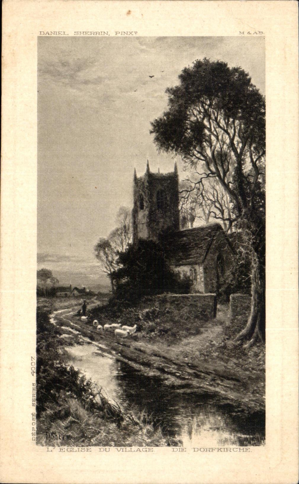 CPA L Eglise du Village Sherrin Daniel