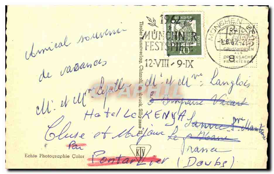 CPSM Rattenberg — Back