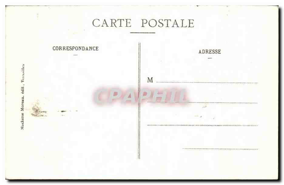 CPA Parc de Versailles Combat des Animaux Lion — Verso