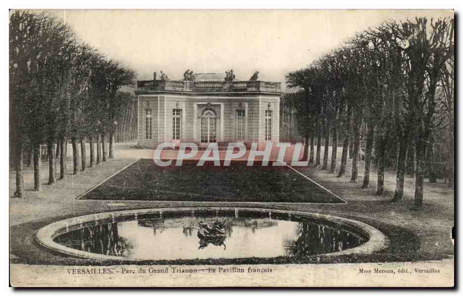 CPA Versailles Parc du Grand Trianon Le Pavillon francais