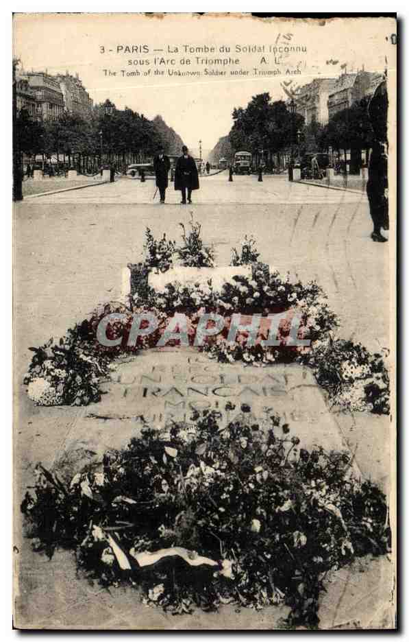 CPA Paris La Tombe du Soldat lnconnu sous l Arc de Triomphe