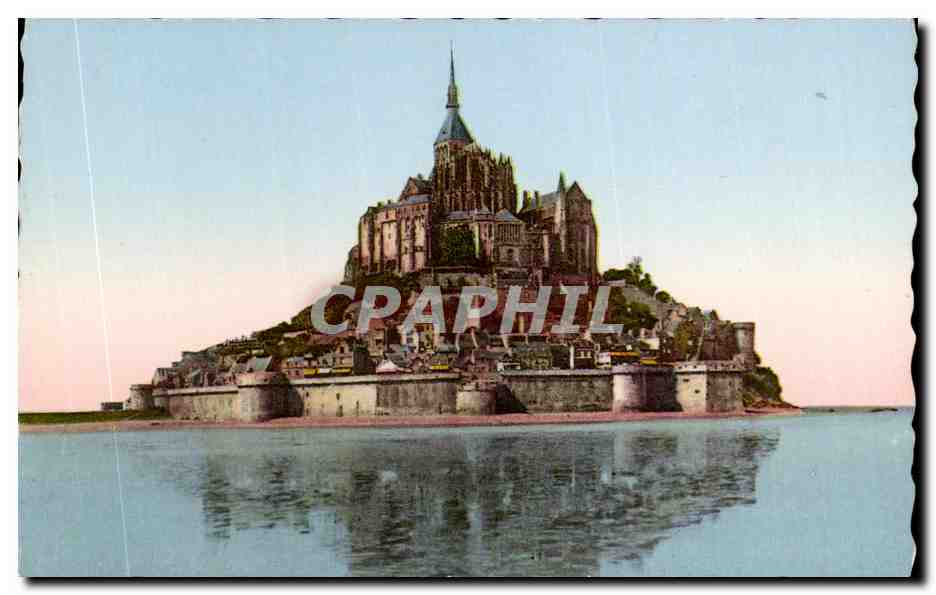 CPSM Mont St Michel Vue generale Cote Est