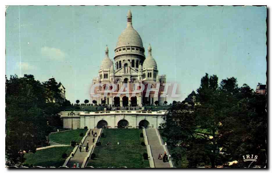 CPSM Paris La Basilique du Sacre-Cœur Montmartre