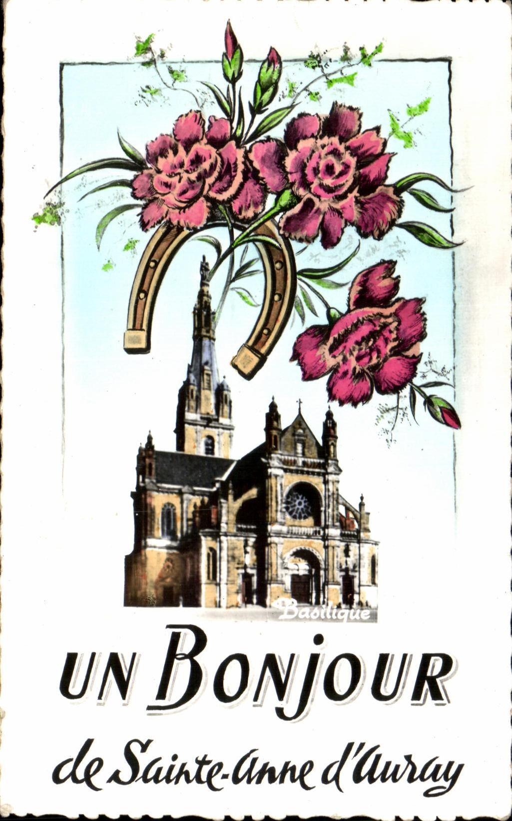 CPA Un Bonjour de Sainte Anne d Auray