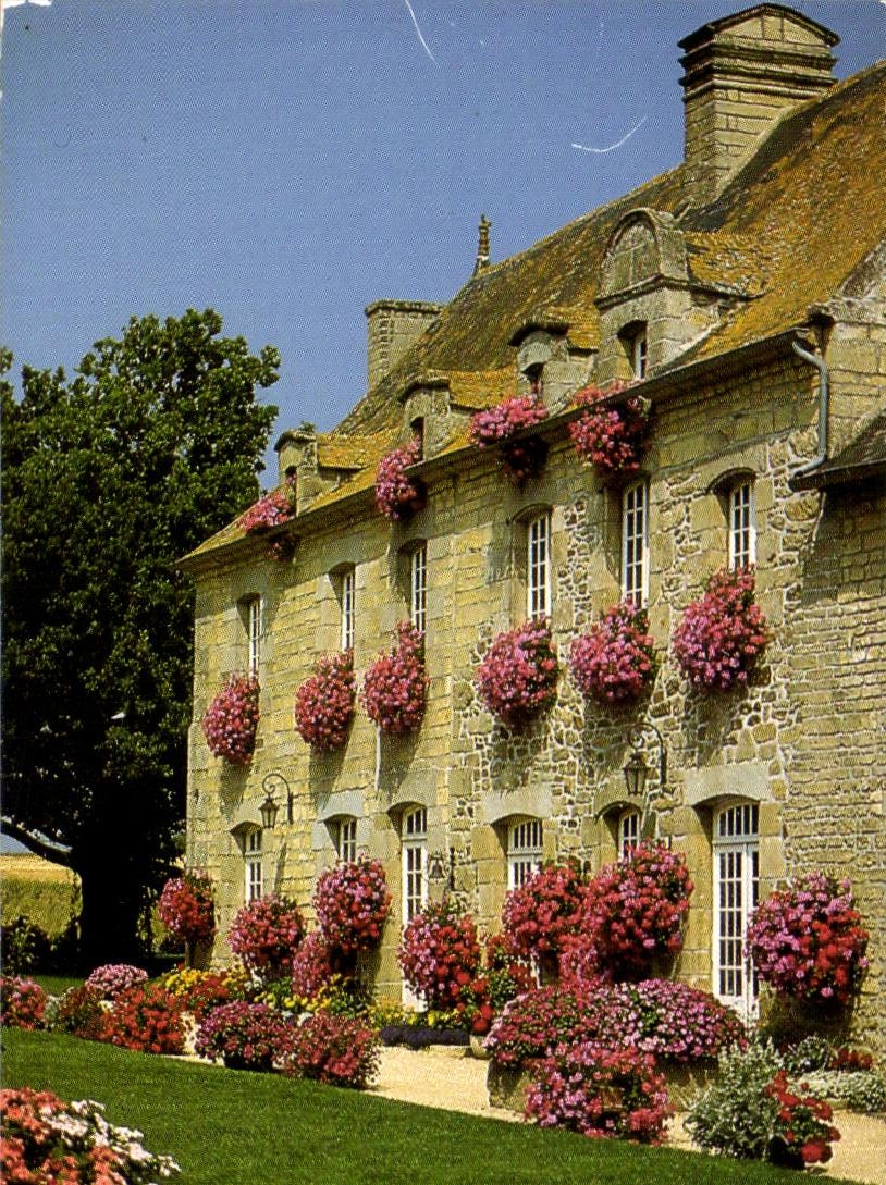 Carte de visite Auberge de la Ferme Fleurie Saint Juvat
