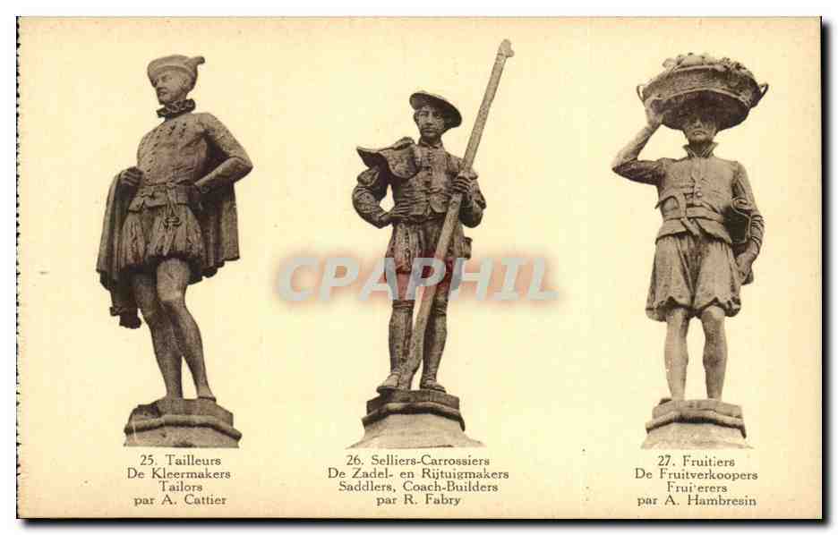 CPA Bruxelles Tailleurs Selliers carrossiers Fruitiers Belgique