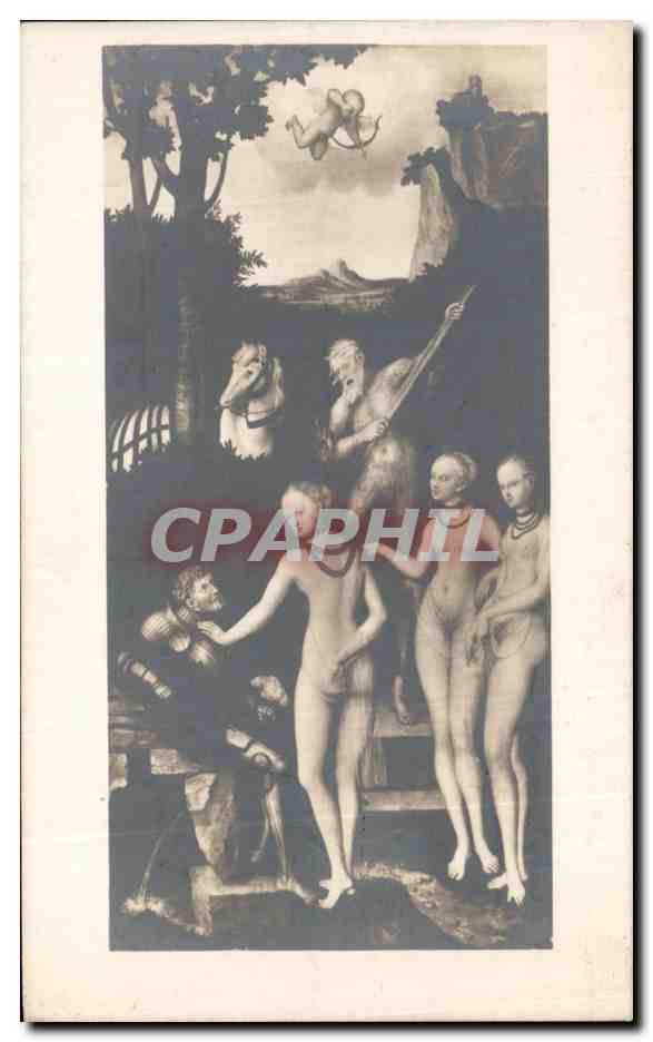 CPA Schlobmususeum Berlin Schule Lucas Cranachs Parisurteil