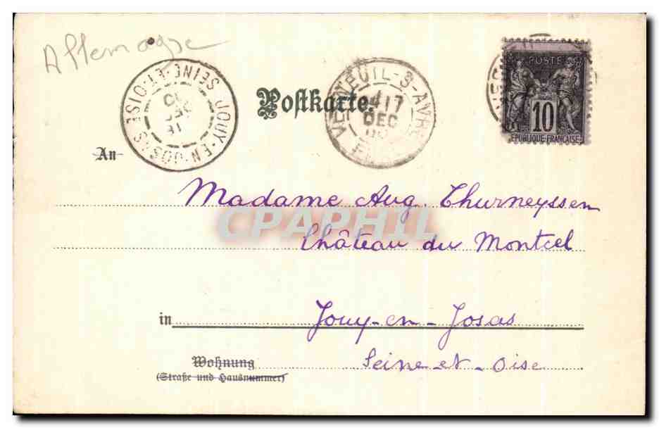 CPA Tracht aus St Georgen Folklore Costume Femme — Verso