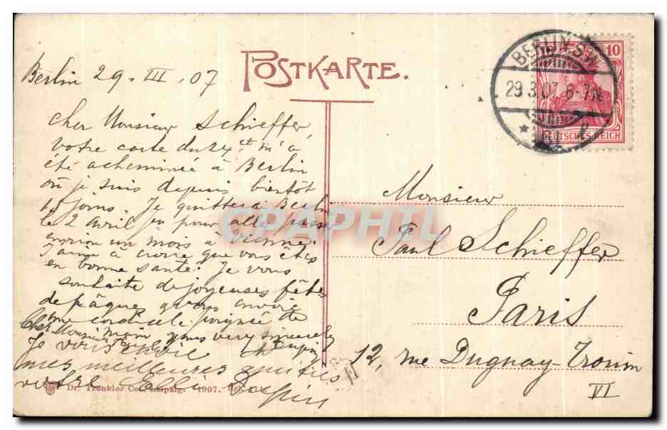 CPA Berlin Dom et Kaiser Wilheim Brocke — Back