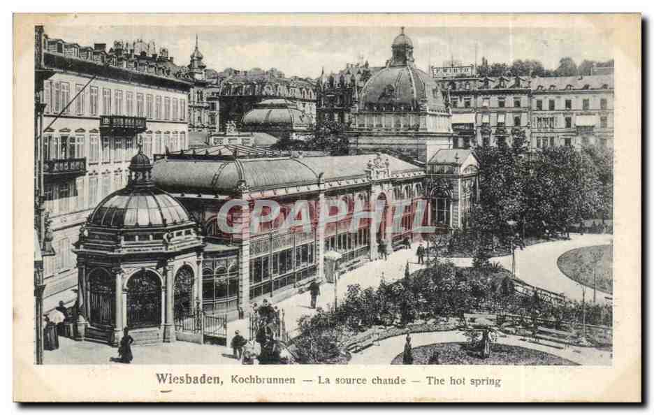 CPA Wiesbaden Kochbrunnen La source Chaude The hot spring