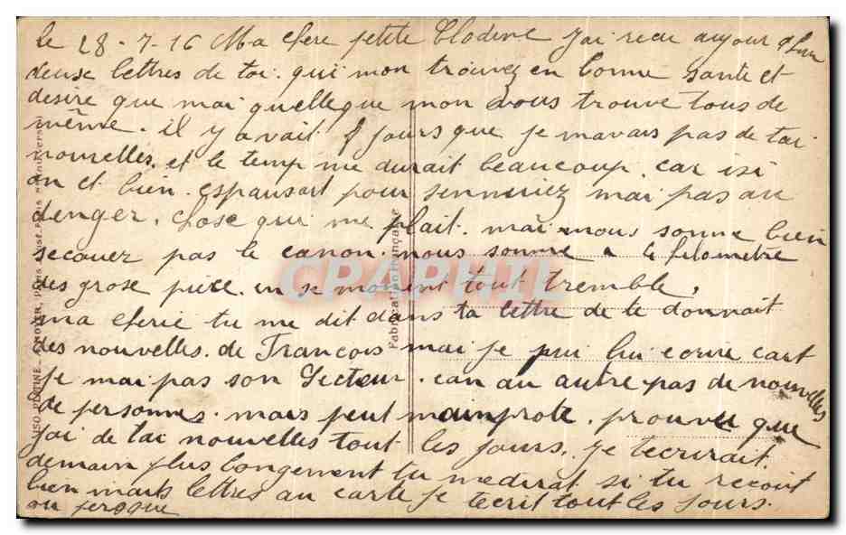 CPA Fantaisie Le Comble Pour un Poilu Embrasser Sa Femme le front Militaria — Rückseite