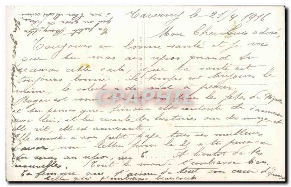 CPA Fantaisie Enfant Pour la tranchee — Rückseite