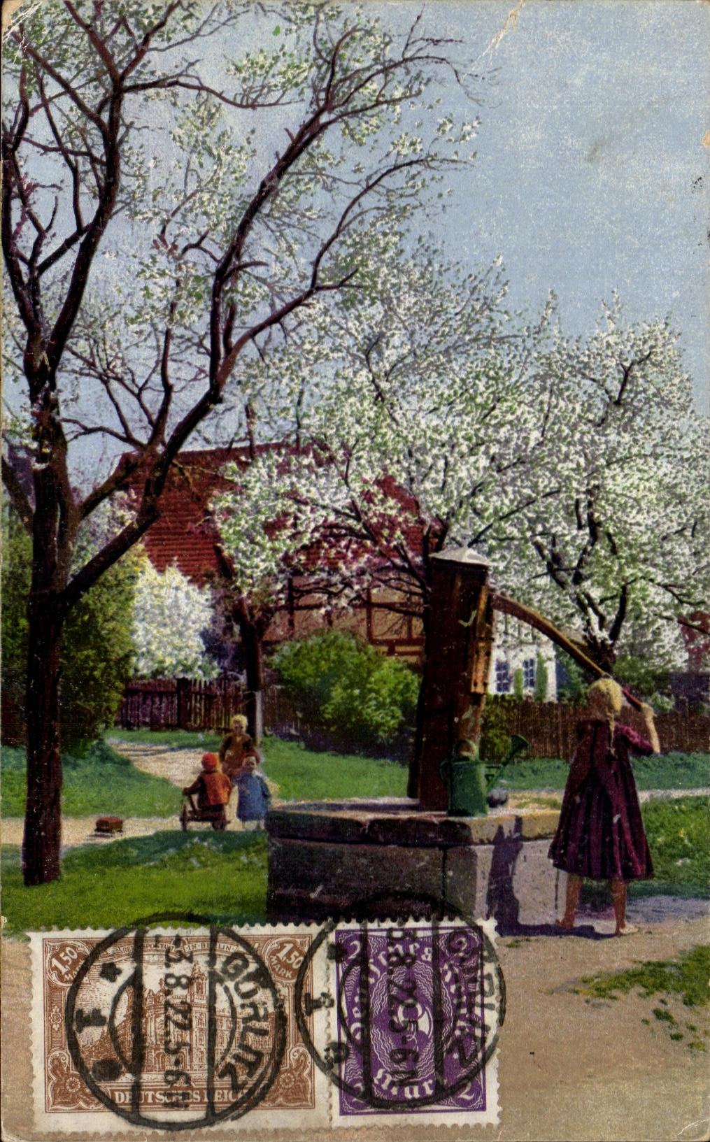 CPA Paysage Allemagne Gorlitz Enfants