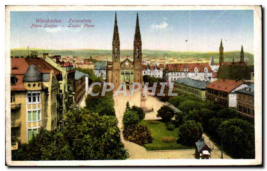 Wiesbaden. Luisenplatz. Place Louise. - Louisia Place.