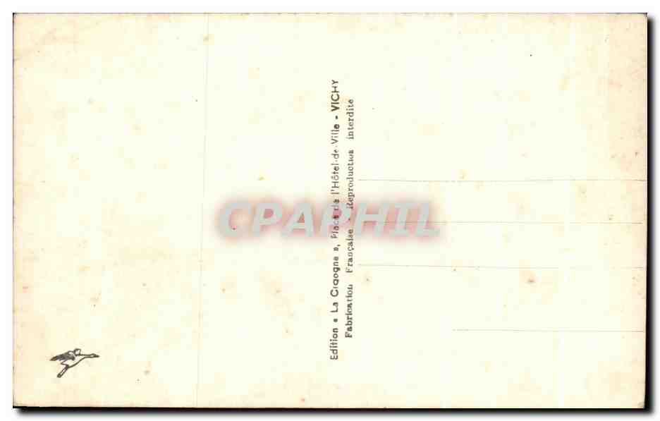 CPA Levieux Chateau Feodal de Chouvigny Dominant la Sioule vichy — Verso