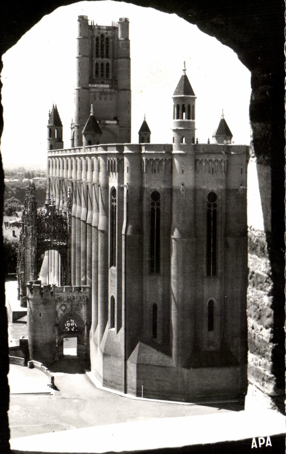 CPA Albi La Basilique Sainte Cecile Vue Du Clocher De St Salvy