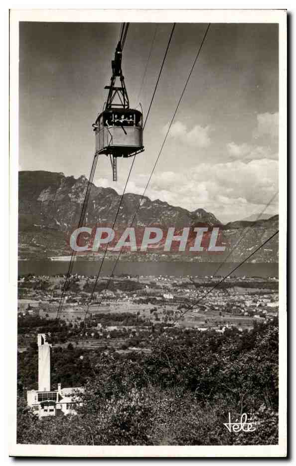 Aix-les-Bains — Téléphérique du Mt-Revard — Le lac, la Dent du Chat — Éditions TÉLÉ