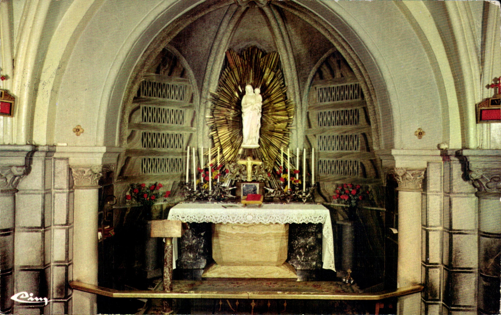 CPA Lourdes La Crypte the Crypt Die Krypta