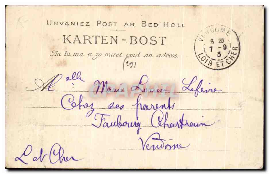 CPA La Pointe Du Raz La Baie Des Trepasses Le Menhir — Reverso