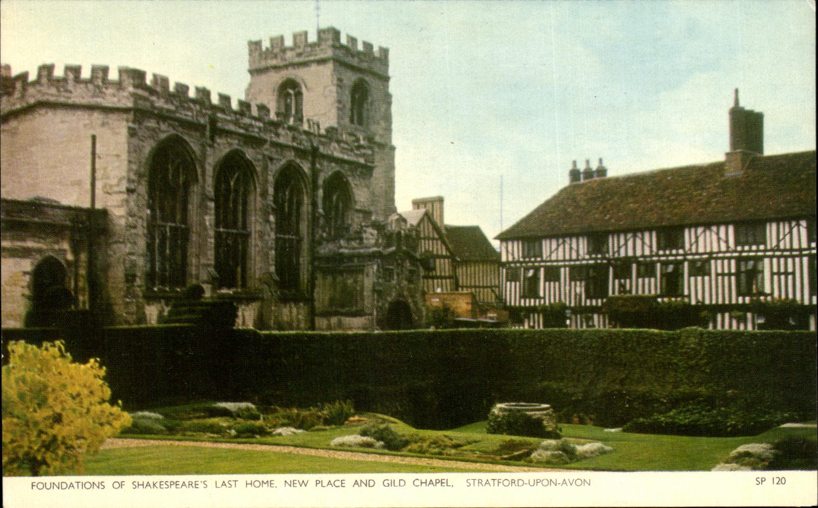 CPA Foundations Of Shakespeares Last Home New Place And Gild Chapel Stratford upon Avon 
