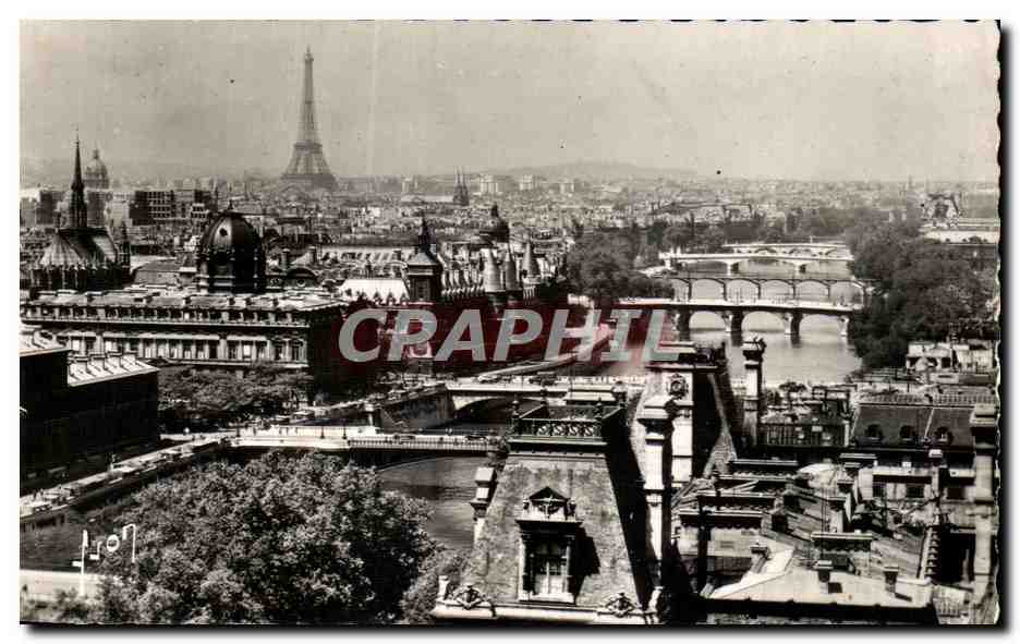 Paris — Vue panoramique de Paris (Perspective des sept ponts) — CRAPHIL
