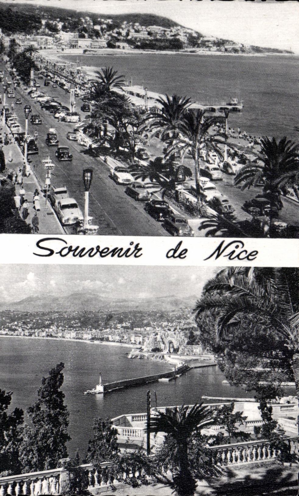 CPA Souvenir De Nice Promenade des Anglais Mont Boron Vue Generale de