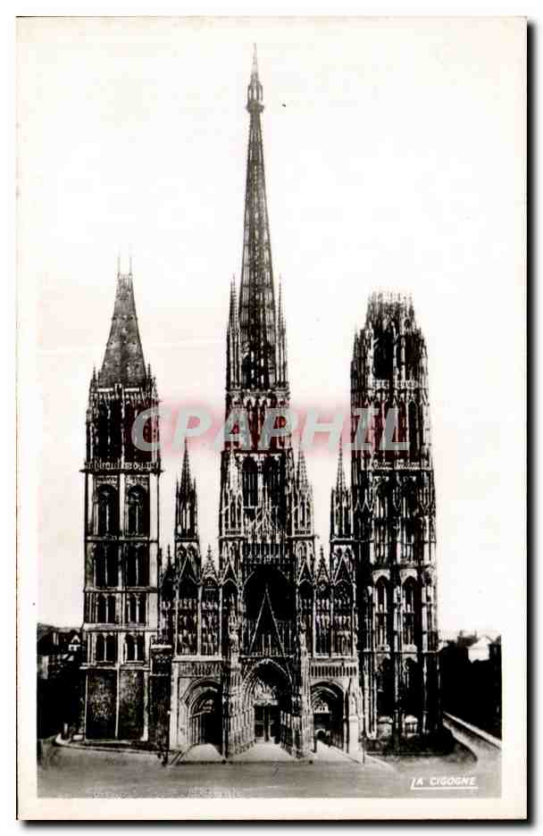 CPA Rouen La Cathedrale vue d'ensemble