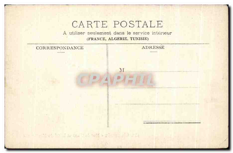 CPA Chamonix Mer de Glace et Hotel du Montanvert  — Rückseite