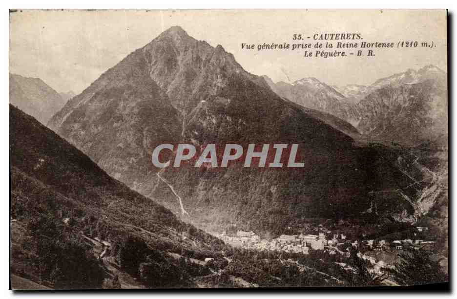 Cauterets — Vue générale prise de la Reine Hortense (1240 m.) — Bloc frères, Bordeaux, n° 35